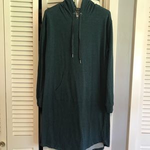 Green Limited Hoodie Dress